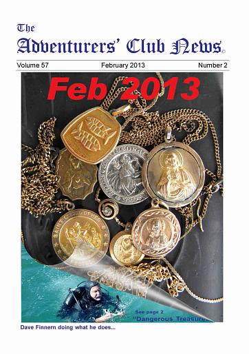 February 2013 Adventurers Club News Cover